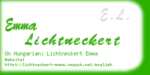 emma lichtneckert business card